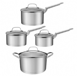 cookware set with cast steel  handle